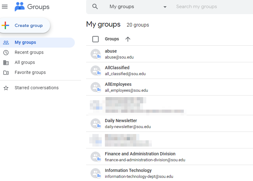 Managing Google Group members