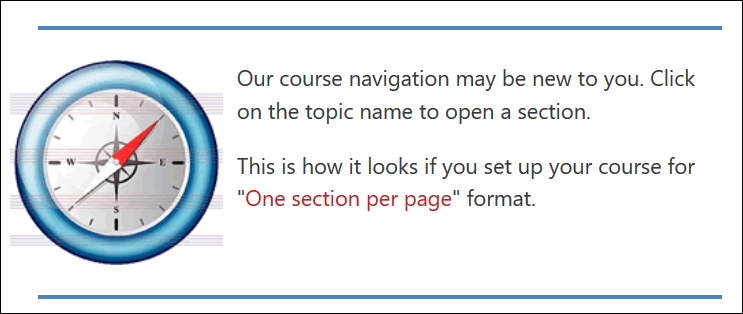 Screenshot of blue decorative rules