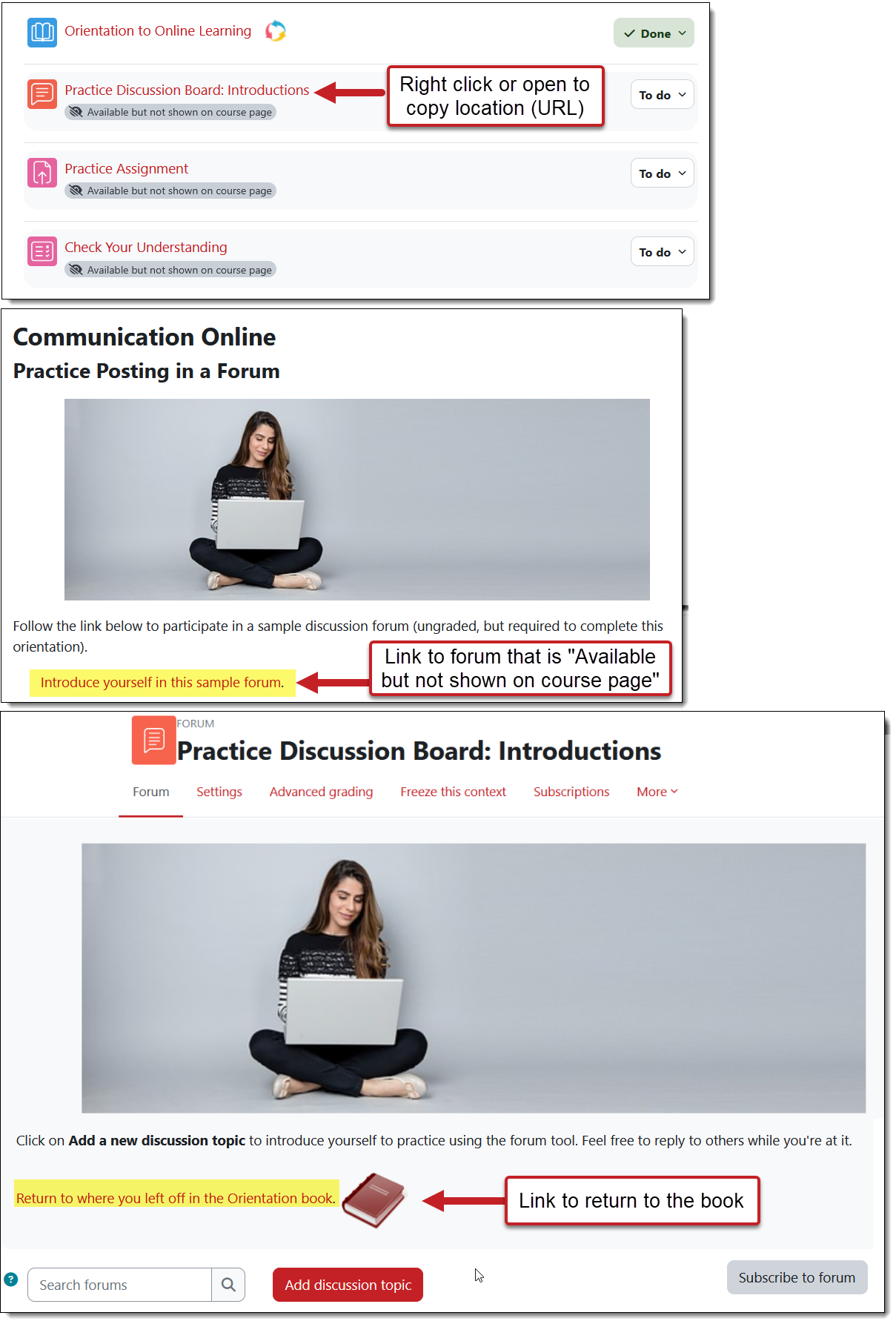 Set of images including links available but not shown