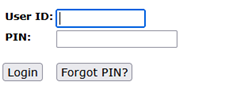 Picture of the Former Students sign in page login boxes